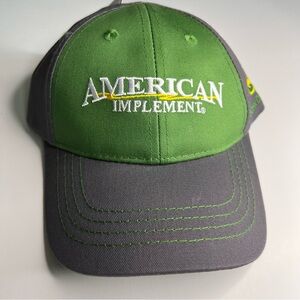 JOHN DEERE Toddler BB Cap (American Implement) hook and loop Back Green/Grey